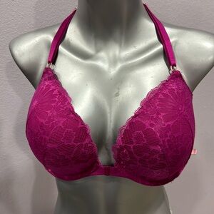 Victoria's Secret Fuchsia Lace Bra